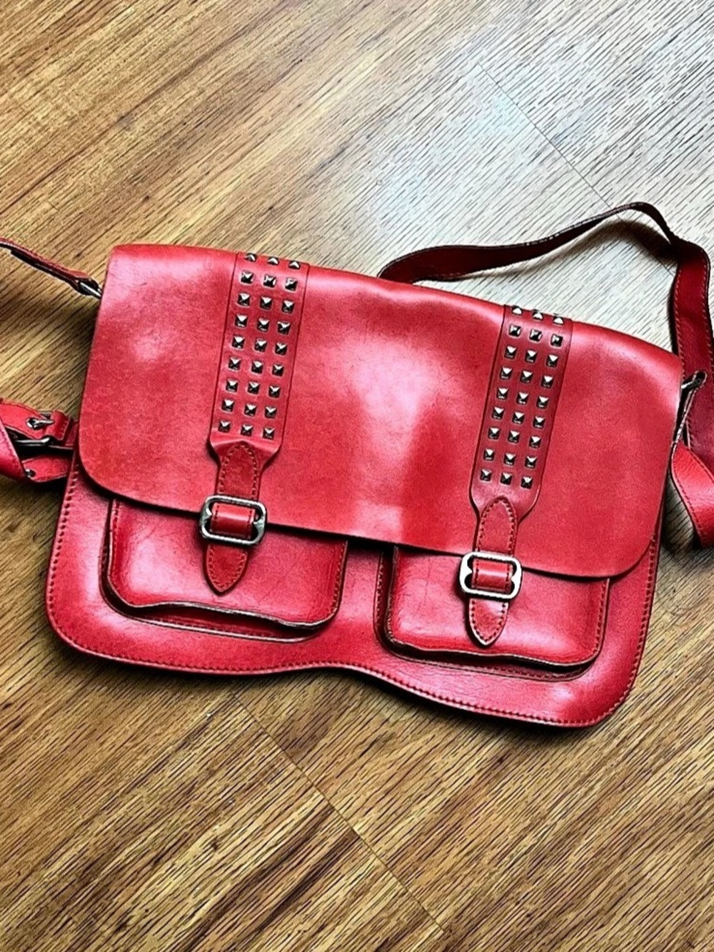 Rebecca Minkoff Studded Red Crossbody Bag Like New